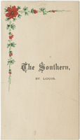 The Southern, menu, Sunday, December 4, 1881