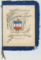 Menu for the Rhode Island state dinner to the Representatives of France, Tuesday, November 1, 1881, Narragansett Hotel