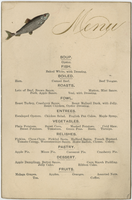 Thanksgiving dinner menu, November 29, 1883, Tremont House