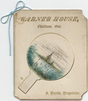Christmas menu, December 25, 1883, Garner House