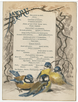 Thanksgiving menu, 1883, The Windsor