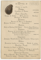 National Hotel menu, October 30, 1883 