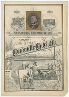 Christmas menu, Tuesday, December 25, 1883, Louisville Hotel