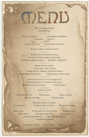 Thanksgiving menu, 1883, The Windsor