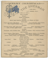 Christmas menu, The Sherman