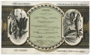 The Southern, menu, Sunday, May 14, 1882