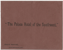 Galt House, menu, Wednesday, April 25, 1883