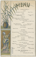 Brunswick, menu, November 30, 1882