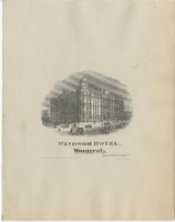 Windsor Hotel, dinner menu, Thursday, April 20, 1882