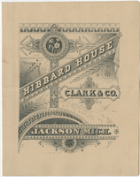 Hibbard House, menu, Sunday, February 5, 1882