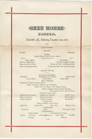 Galt House menu, Saturday, December 2, 1882