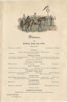 Galt House dinner menu, Friday, June 1, 1883