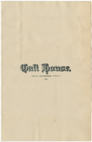 Galt House menu, Friday, February 9, 1883