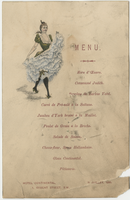 Hotel Continental menu, July 11, 1895