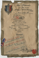 French National Holiday (Bastille Day) party for the employees of the Hôtel de Londres, July 14, 1901, at The Monico