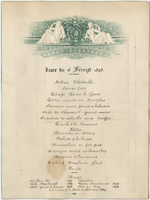 Restaurant P. Cubat menu, Feburary 5, 1895