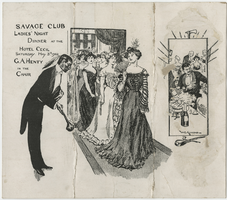 Savage Club ladies' night, dinner, Saturday, May 31, 1902, at Hotel Cecil