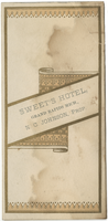 Sweet's Hotel Sunday lunch menu, November 16, 1884