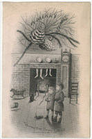 Christmas celebration, menu, December 25, 1885, Bowler House