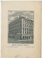 Washington's birthday menu, Sunday, February 22, 1885, Park Central Hotel