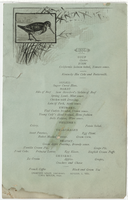 Crawford House dinner menu, October 5, 1884