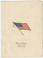 Fourth of July menu, July 4, 1899, Hotel Savoy