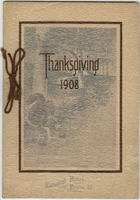 Thanksgiving dinner menu, 1908, National Hotel