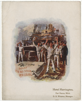 Thanksgiving luncheon menu, Hotel Harrington, November 24, 1898