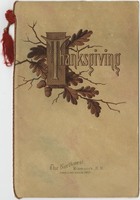 Thanksgiving dinner 1908, menu, The Northwest