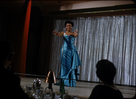 Film transparency of Lena Horne, Sands Hotel, Las Vegas, circa early 1960s