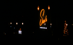 Slide of the Sands Hotel sign, Las Vegas, December, 1954