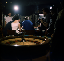 Film transparency of a roulette table, Las Vegas, circa 1960s