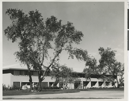 Photograph of the exterior of Rockingham Park, Las Vegas, 1952