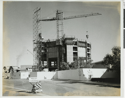 Photograph of the Sands Tower under construction, Las Vegas, February 24, 1965