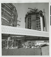 Photograph of the Sands Tower under construction, Las Vegas, August 25, 1965