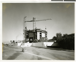 Photograph of Sands Hotel and Casino Tower construction, Las Vegas, April, 1965