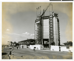 Photograph of Sands Hotel and Casino Tower construction, Las Vegas, August, 1965