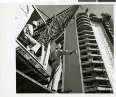 Photograph of Sands Hotel and Casino Tower construction, Las Vegas, April, 1965