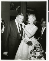 Photograph of Lauren Bacall and Jack Entratter, Las Vegas, circa 1958-1967