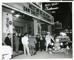 Photograph of crowd outside premier of "Meet Me In Las Vegas" at  the El Portal Theatre, Las Vegas, 1956