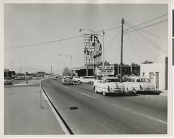 Photograph of the Las Vegas Strip and Sands Hotel, Las Vegas, 1954
