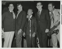 Photograph of Louis Prima, Jerry Lewis and others, Las Vegas, May 1965