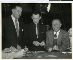 Photograph of Jack Entratter and Frank Sinatra at Sands Hotel and Casino, Las Vegas, circa 1950s