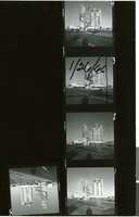 Photograph of a proof sheet showing the Sands Hotel, Las Vegas, January 26, 1966