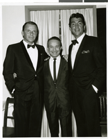 Photograph of Frank Sinatra, Jackie Heller and Dean Martin, Las Vegas, circa 1963