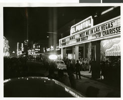 Photograph of a crowd in front of the El Portal Theater, Las Vegas, 1955