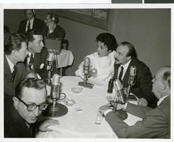 Photograph of Lena Horne, Mitch Miller and others at the Sands Hotel, Las Vegas, circa 1963