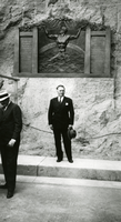 Photograph of Oskar J. Hansen, Hoover Dam, September 30, 1935