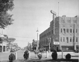Film transparency of Fremont Street, Las Vegas, circa 1930s
