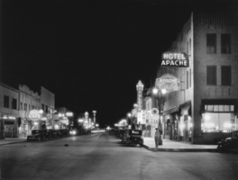 Film transparency of Fremont Street, Las Vegas, circa 1935